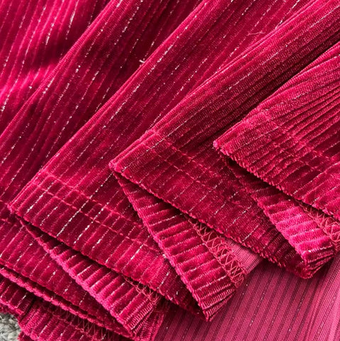 V-neck Suede Dress with Belt