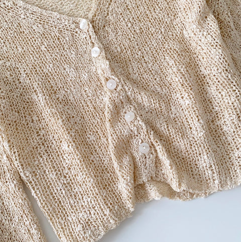 Korean Style V-neck Short Cardigan