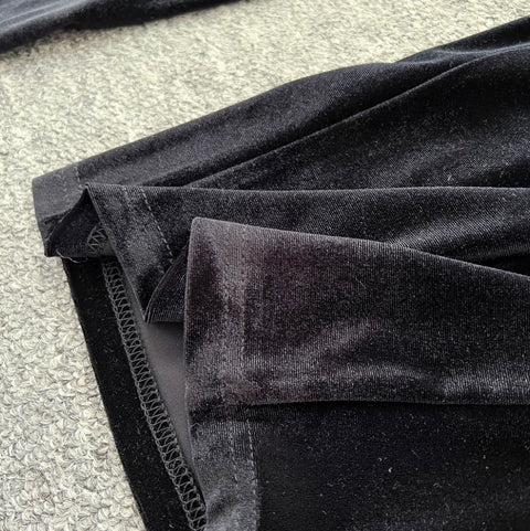 Denim Shirt & Suede Trousers 2Pcs