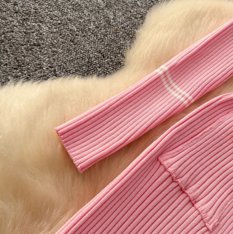 Niche Waist-slimming Knitwear Dress