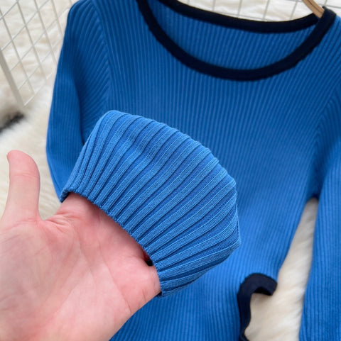 Niche Design Hollowed Knit Dress