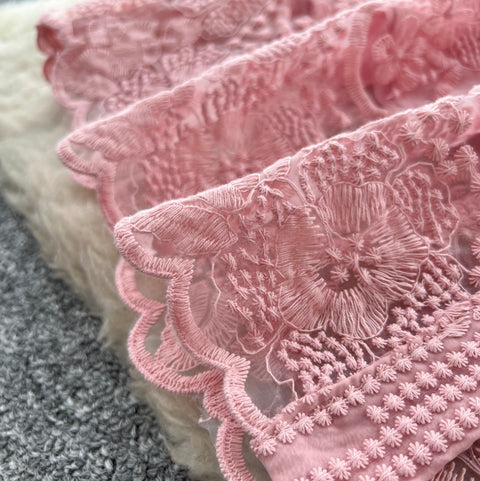 Embroidered Shirt Dress with Pearl Belt