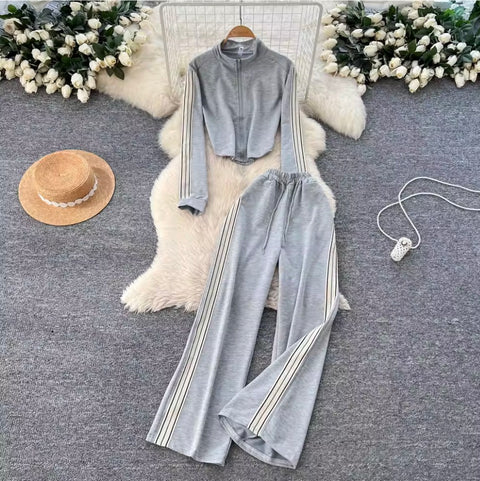 Zipped Sweatshirt & Trousers Sportswear 2Pcs