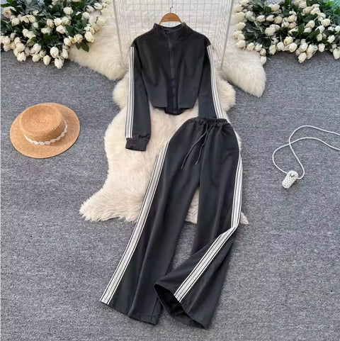 Zipped Sweatshirt & Trousers Sportswear 2Pcs