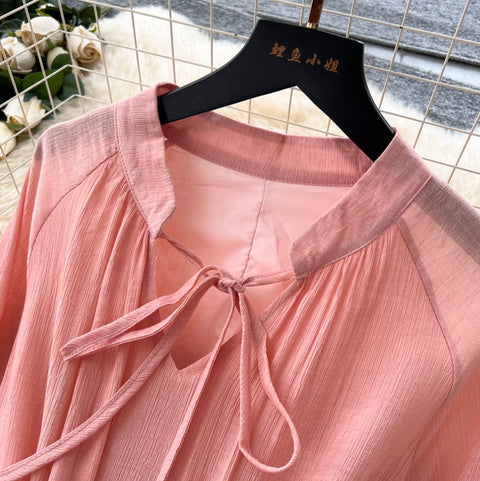 Elegant Hollowed Embroidery Dress