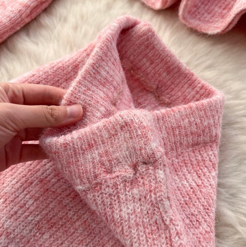 Beaded Sweater & Fishtail Skirt Knitted 2Pcs