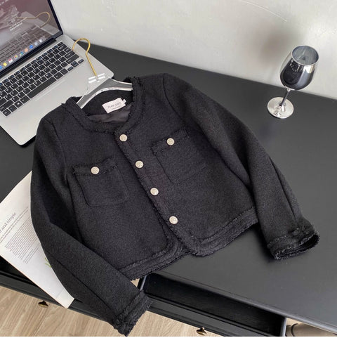 Casual Metal Single-breasted Top