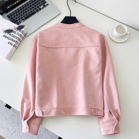 Sweetie Lace Patchwork Pink Jacket