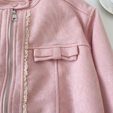 Sweetie Lace Patchwork Pink Jacket