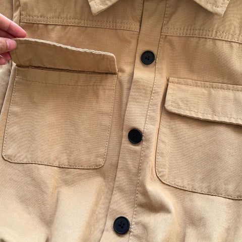 Niche Design Khaki Shirt Dress