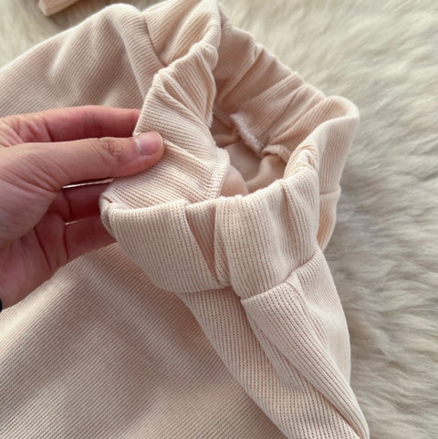 Drawstring Sweatshirt & Skirt Print 2Pcs