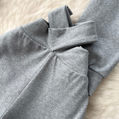 Zipped Hoodie & Draped Trousers 2Pcs