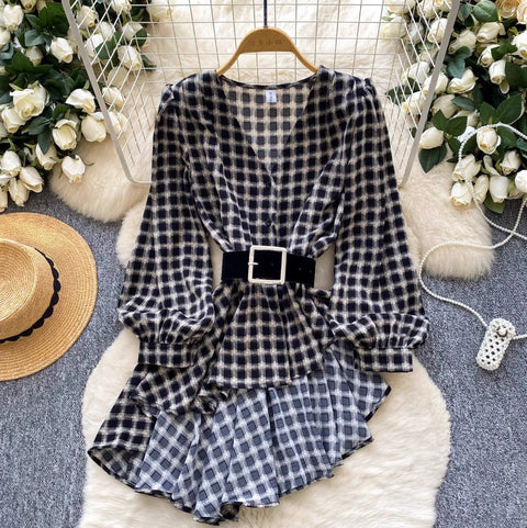 Irregular Design Leopard Print Shirt