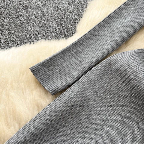 Turtleneck Slim-fit Sweater Dress