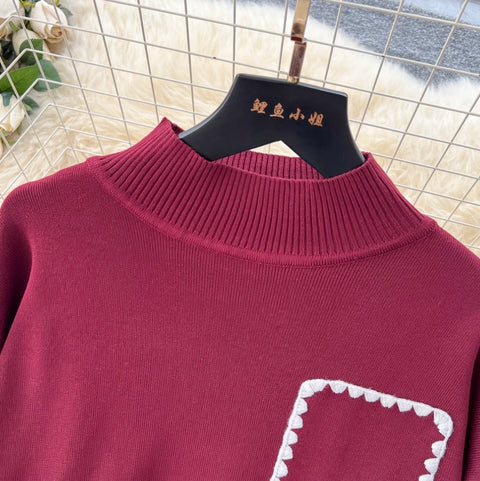 Loose-fit Sweater & Trousers Knitted 2Pcs