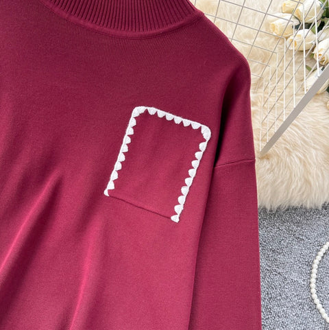 Loose-fit Sweater & Trousers Knitted 2Pcs