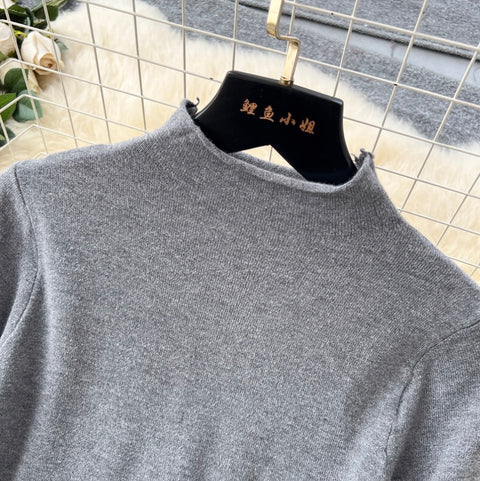 Tweed Vest Dress & Sweater 2Pcs