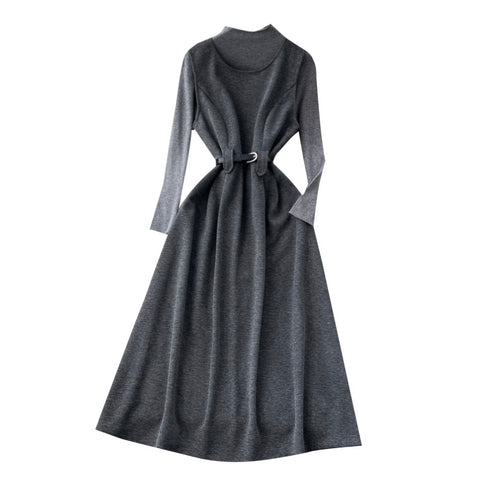 Tweed Vest Dress & Sweater 2Pcs