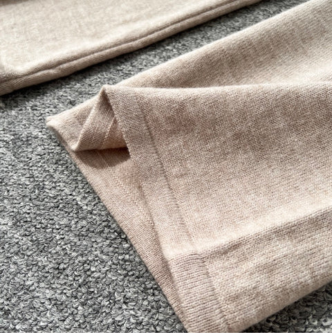 Bat-sleeve Cardigan & Wide-leg Trousers 2Pcs