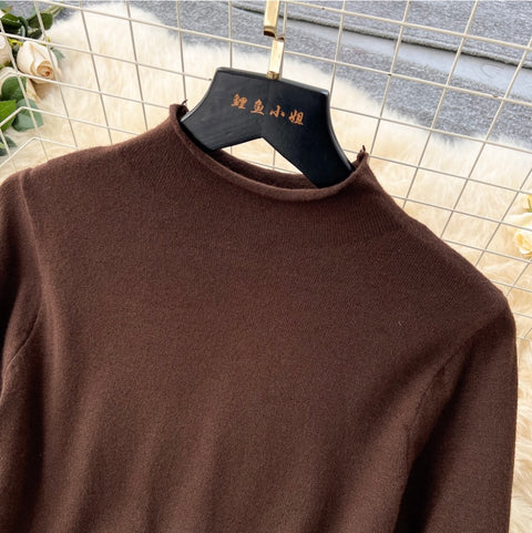 Plaid Patchwork Dress & Sweater 2Pcs