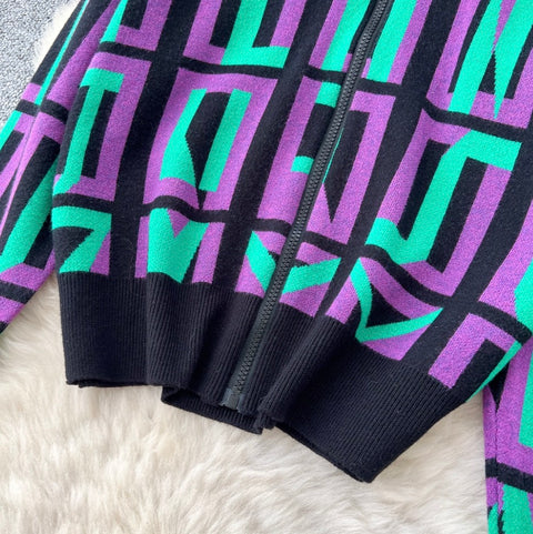 Print Hoodie & Vest & Trousers 3Pcs