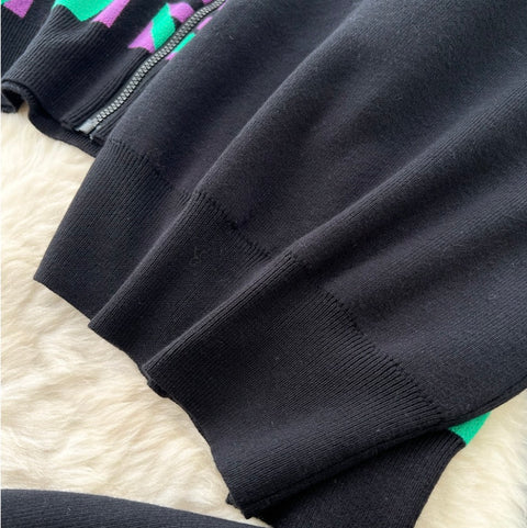 Print Hoodie & Vest & Trousers 3Pcs