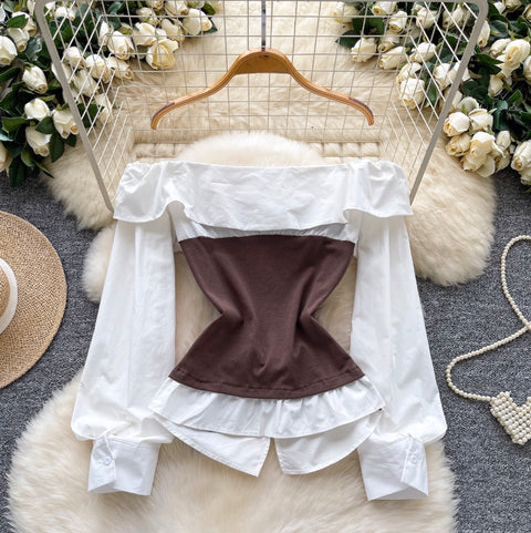 Faux Two-pieces Knotted Top