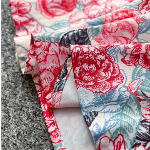 Courtly Floral Print Shirt Dress