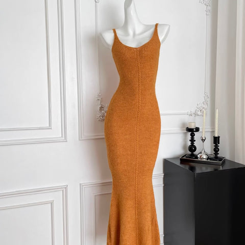 Cardigan & Slip Dress & Ribbon Knitted 3Pcs