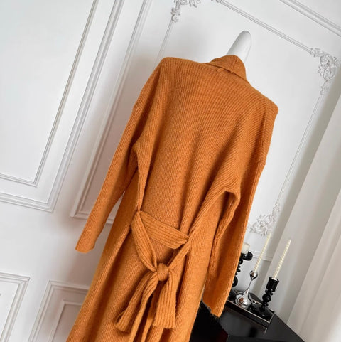 Cardigan & Slip Dress & Ribbon Knitted 3Pcs