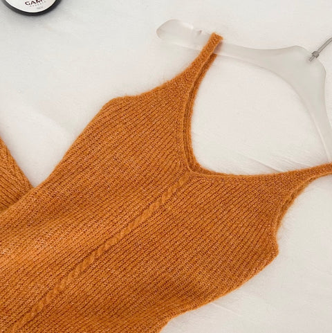 Cardigan & Slip Dress & Ribbon Knitted 3Pcs