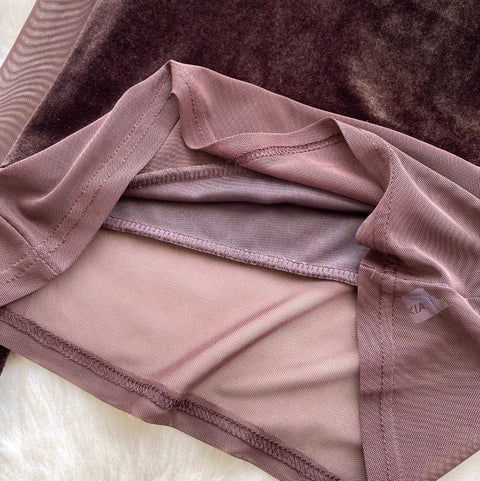 See-through Hollowed Mesh Top