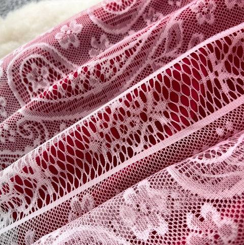 Beaded Lapeled Floral Embroidery Dress