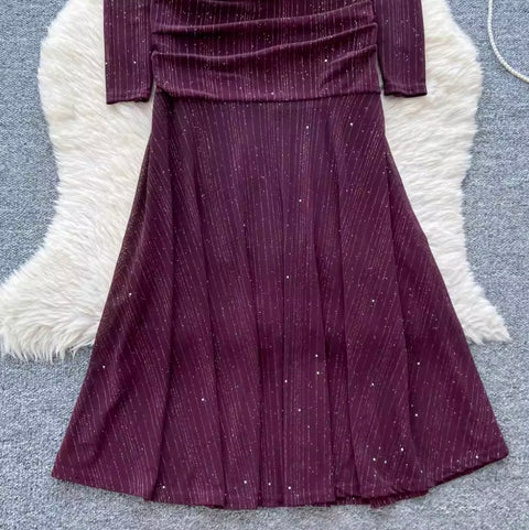 Elegant Mesh Patchwork Fishtail Dress