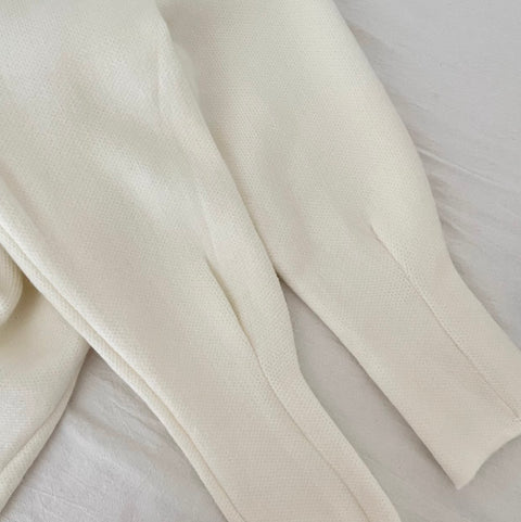 Premium Furry Collar Tweed Cardigan