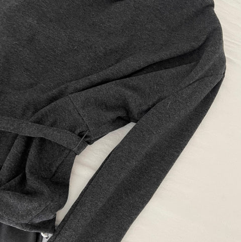 Irregular Design Dark Gray Cardigan