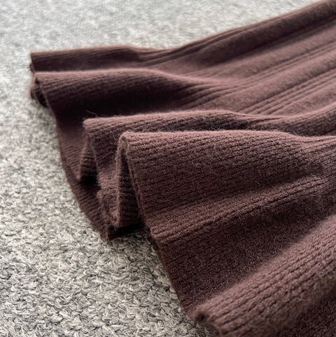 Ruffled Sweater & Skirt Knitted 2Pcs