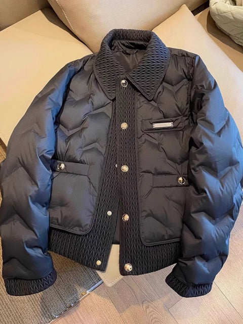 Chic Lapeled Thin Cotton Jacket