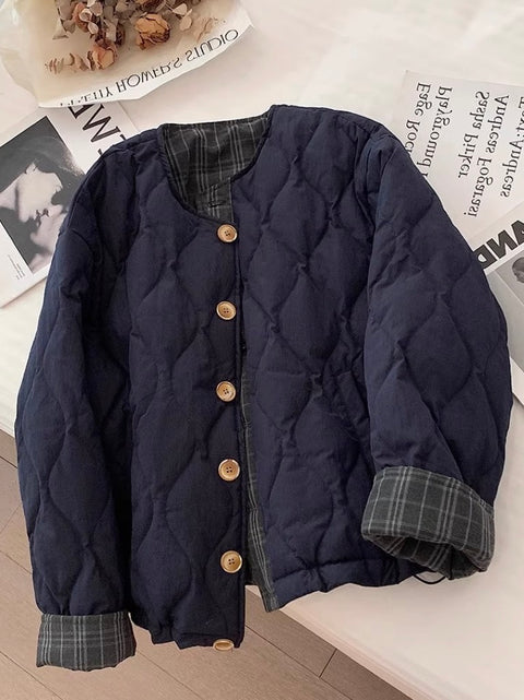 Niche Quilted Patchwork Cotton Jacket