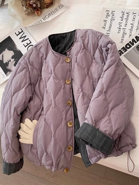 Niche Quilted Patchwork Cotton Jacket