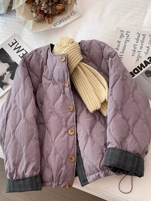 Niche Quilted Patchwork Cotton Jacket