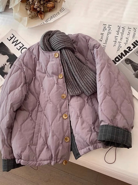 Niche Quilted Patchwork Cotton Jacket