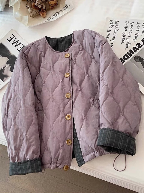 Niche Quilted Patchwork Cotton Jacket