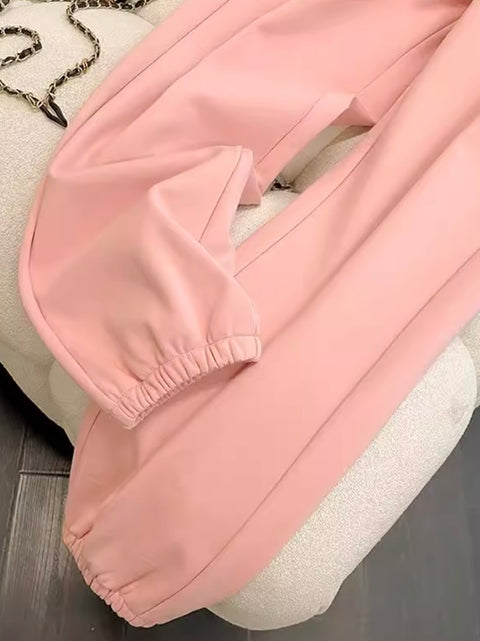 Hooded Sweatshirt & Trousers Casual 2Pcs