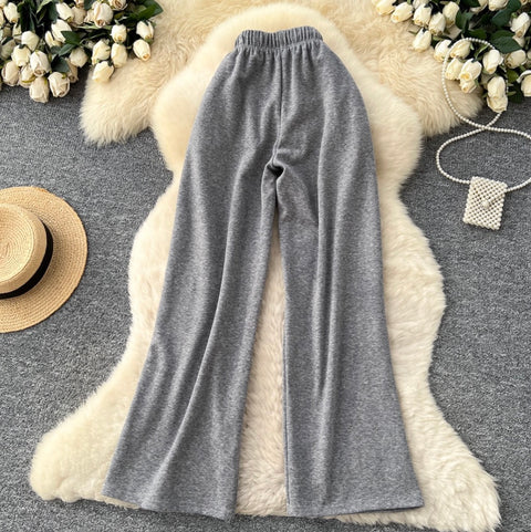 Elastic Waistline Sportswear Trousers