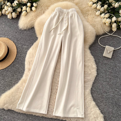 Elastic Waistline Sportswear Trousers