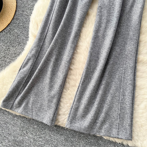 Elastic Waistline Sportswear Trousers