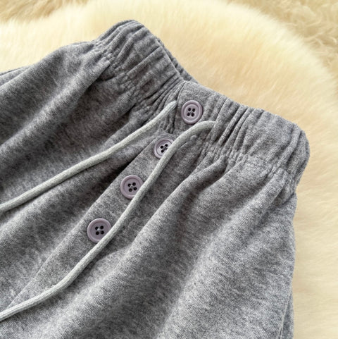Elastic Waistline Sportswear Trousers