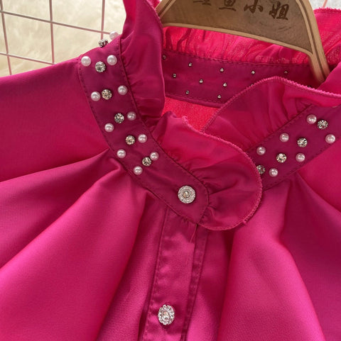 Courtly Beaded Ruffled Shirt