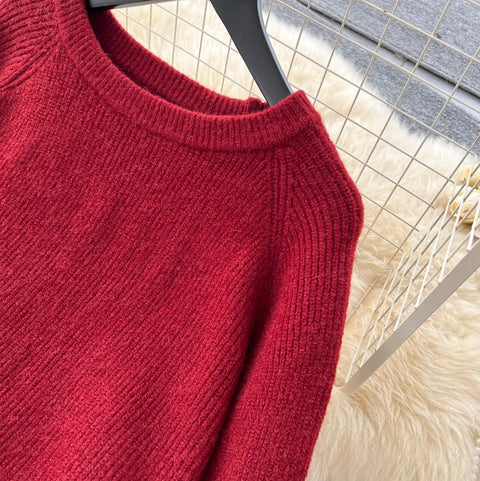 Loose-fit Sweater & Trousers Knit 2Pcs